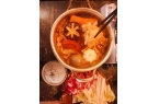 式清淡小火锅深夜食堂不可缺少的美食麻将胡